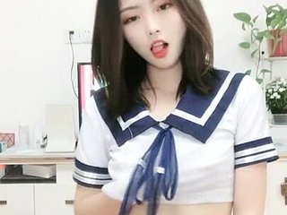 Aziatische tiener schoolmeisje webcam