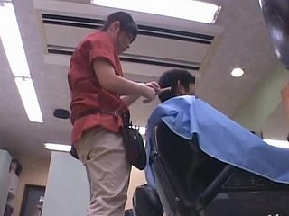Gung-ho hairdresser Eimi Ishikura gets hotly fucked from behind