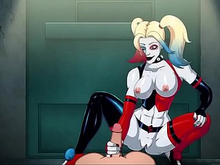 Arkham ASSylum back Harley Quinn