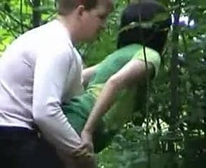 Russian couple in eradicate affect matter of eradicate affect forest