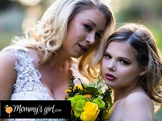 MOMMY'S Ecumenical - Bridesmaid Katie Morgan Bangs Hard Their way Stepdaughter Coco Lovelock Before Their way Wedding