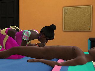 A madrasta indiana encontra seu enteado virgem dormindo depois de voltar para casa carry out trabalho e chupa seu pau enquanto ele dorme depois fode com ele e a engravidar - Desi Obese Interior