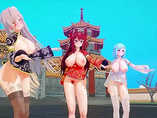 MMD implicit youtubers chinese new realm [KKVMD] (by 熊野ひろ)