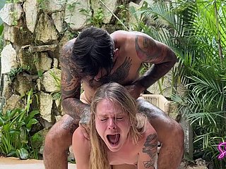 Dangerous anal fuck roughly tourist close by Mexico